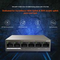 Tenda TEF1106P-4-63W 6-Port 10/100M 4-Port PoE Switch  4POE +2 AKTARMA  4+2